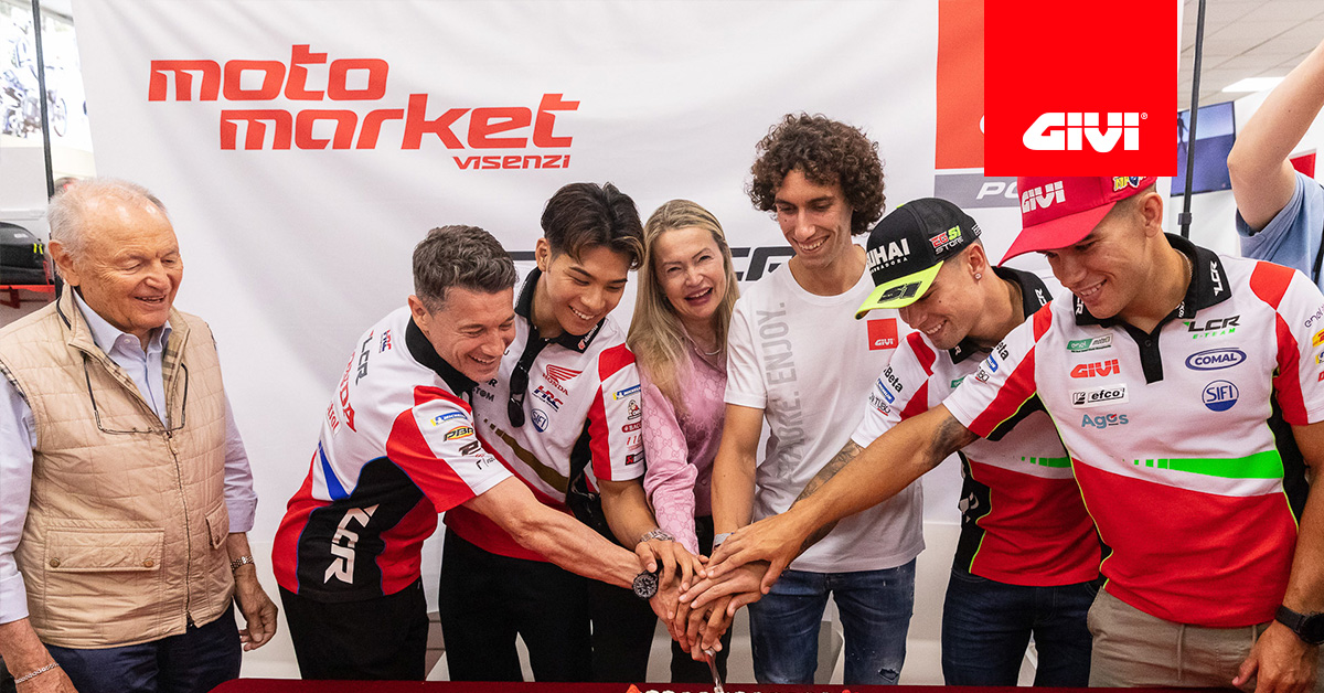 MEET+THE+RIDERS%3A+the+LCR+Honda+Team+return+to+GIVI+in+Brescia%21